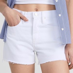 FRAME White Denim Shorts Size 27